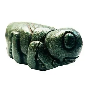 Vintage | Reptile | Vintage Crushed Green Stone Locust Grasshopper ...